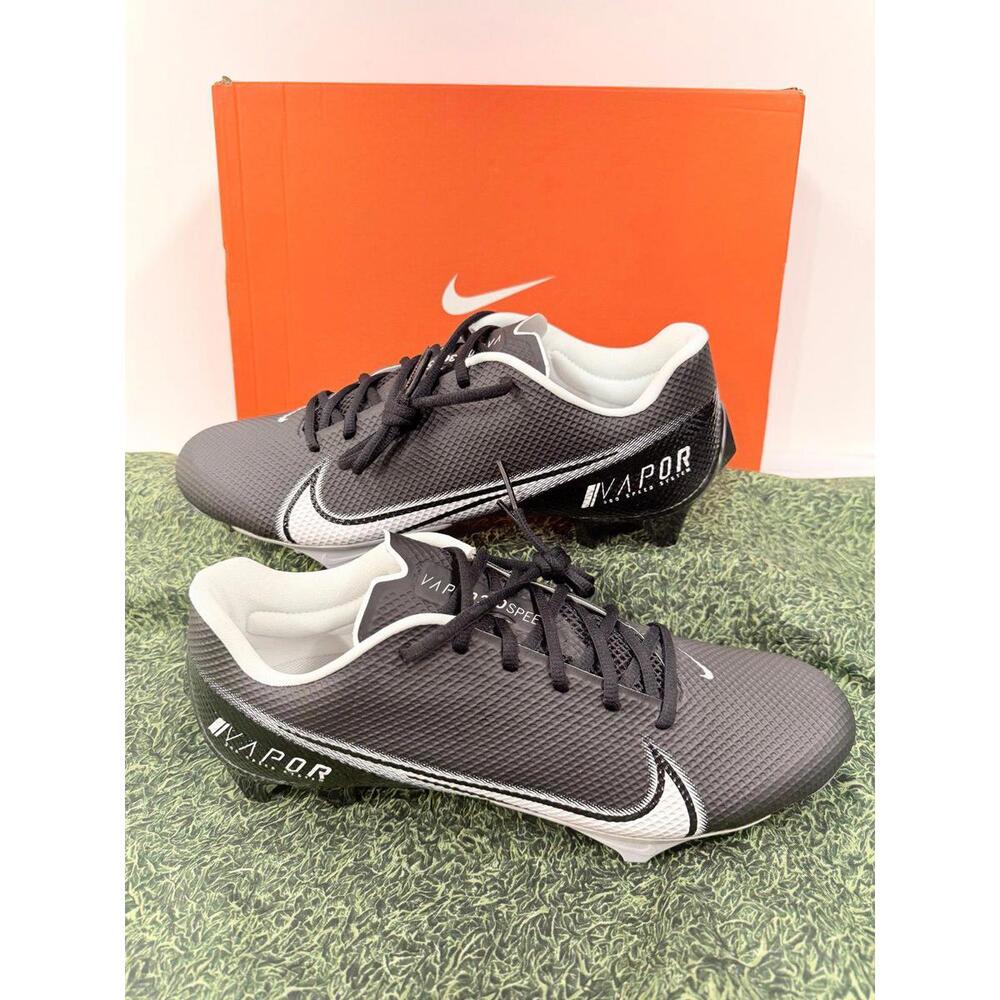 Nike Vapor Edge Speed 360 Football Cleats Black White CD0082-001 Men's Size 11